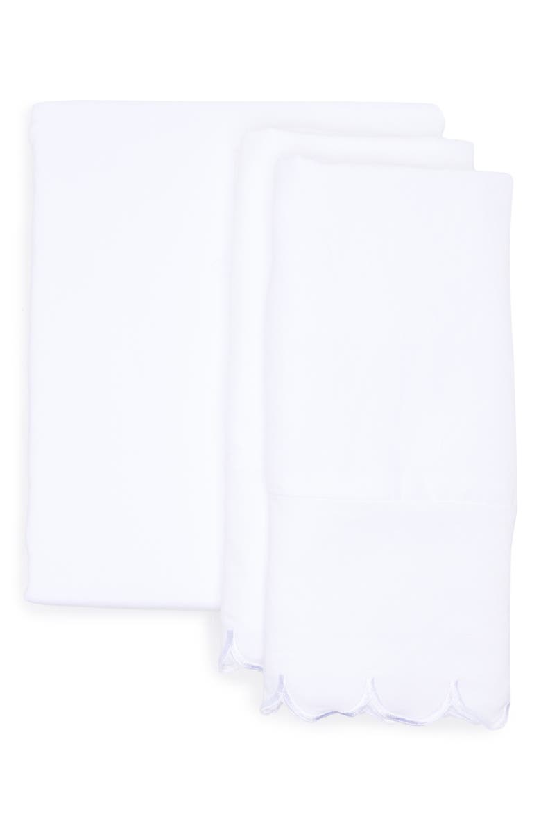 ARTISAN 34 Print Microfiber Sheet Set, Main, color, Solid White