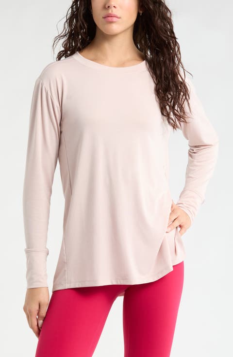 Long Sleeve Split Hem T-Shirt