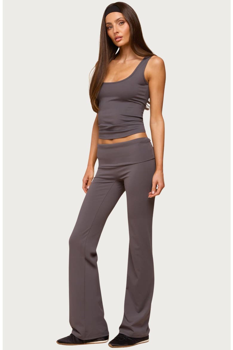 Kiarra Scoop Neck Tank, Alternate, color, GRAY