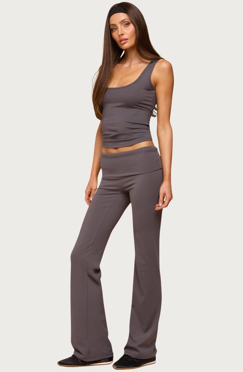 EDIKTED Kiarra Scoop Neck Tank, Alternate, color, Gray