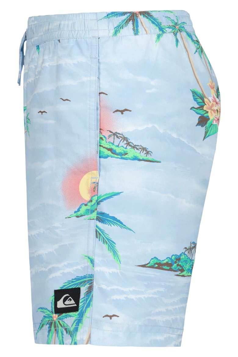 Kids' Everyday Mix Volley Swim Trunks, Alternate, color, SKYWAY