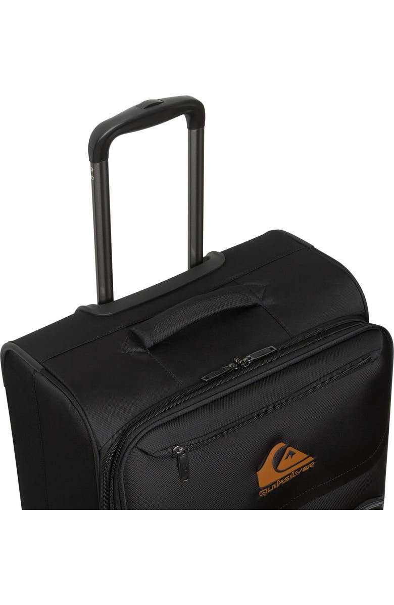 Quiksilver Buxton Suitcases Nylon Softside Expandable Luggage with Spinner Wheels, 3-Piece Set, Alternate, color, Black