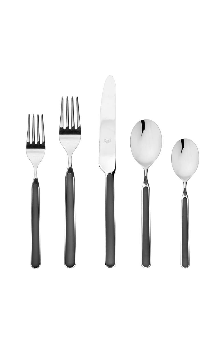 Mepra Fantasia Flatware Set - 20 Pieces, Alternate, color, Black