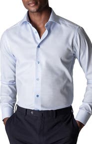 Eton Contemporary Fit Textured Solid Shirt