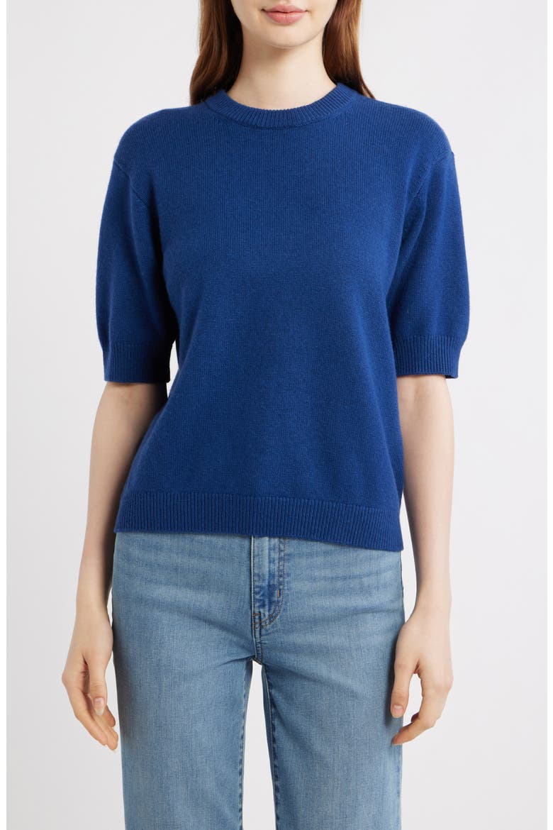 The Easy Wool Blend Crewneck Sweater, Main, color, MARINE BLUE