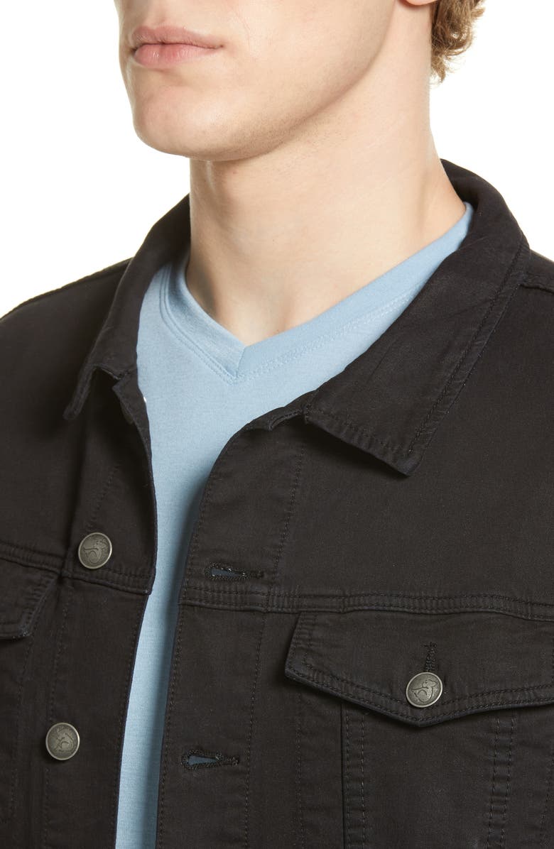 KUWALLA Stretch Cotton Blend Denim Jacket, Alternate, color, 