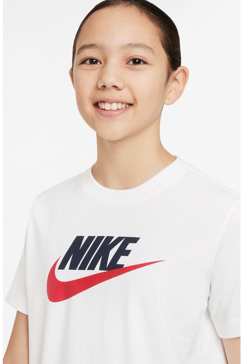 Kids' Sportswear Graphic T-Shirt, Alternate, color, 100 WHITE