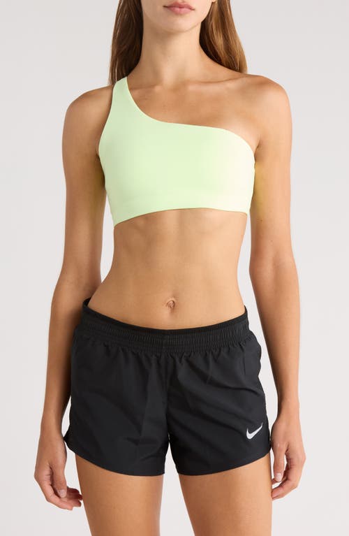 Nike Zenvy Asymmetrical Light-Support Padded Sports Bra in Barely Volt/Pcg3C at Nordstrom, Size Large