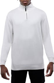 XRAY Quarter Zip Mock Neck Sweater