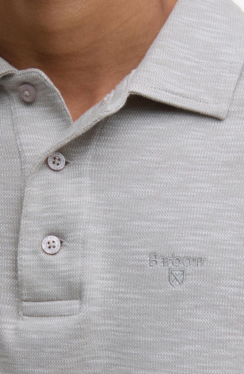 Barbour Hepple Slub Cotton Piqué Polo, Alternate, color, Concrete