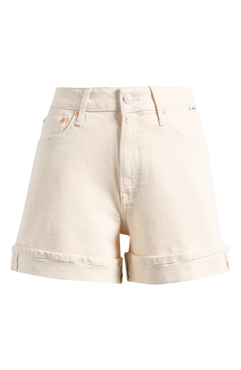 Mavi Jeans Heidi High Waist Cuffed Relaxed Denim Shorts, Alternate, color, Ecru 90S