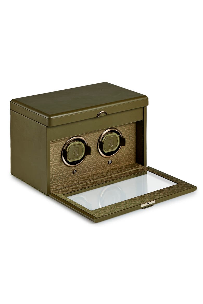 Earth Double Watch Winder, Alternate, color, Olive
