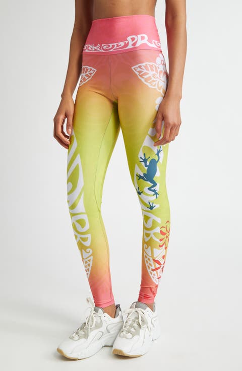 Print Mesh Leggings