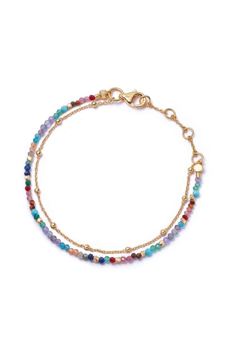 Astley Clarke Gold Fine Biography Multi gemstone Bracelet, Main, color, Multi