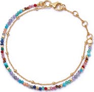 Astley Clarke Gold Fine Biography Multi gemstone Bracelet