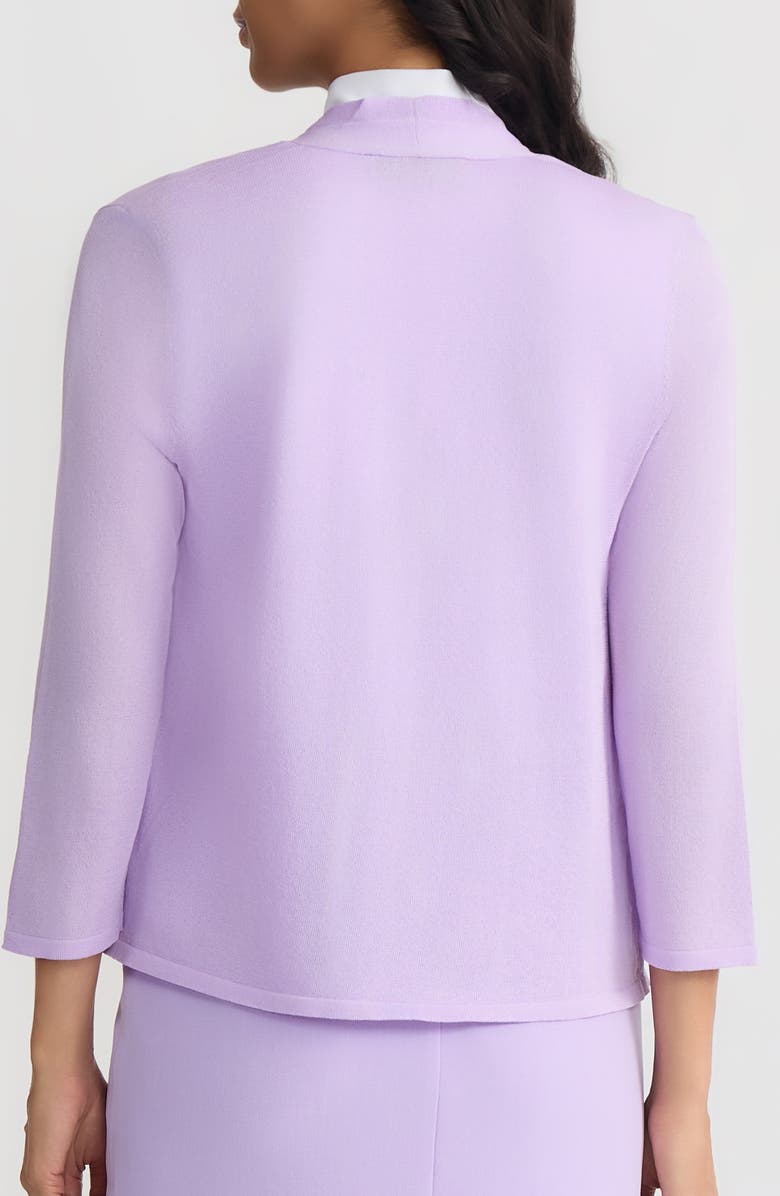 KASPER Self Edge Open Front Cardigan, Alternate, color, 