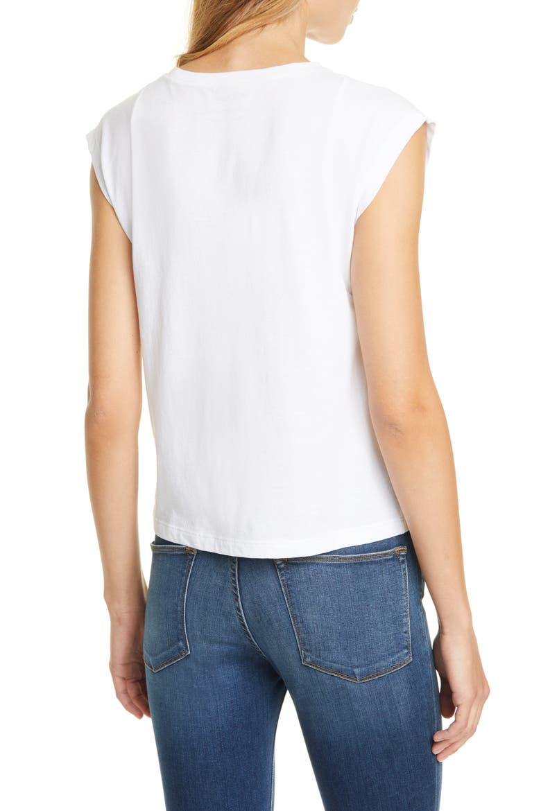 Le High Rise Muscle Tee, Alternate, color, BLANC