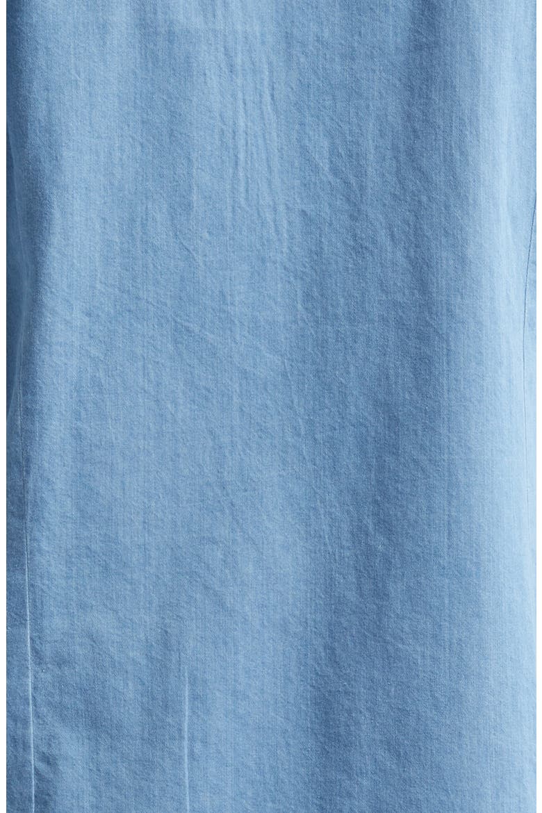 Lecce Point Collar Denim Button-Up Shirt, Alternate, color, LIGHT DENIM