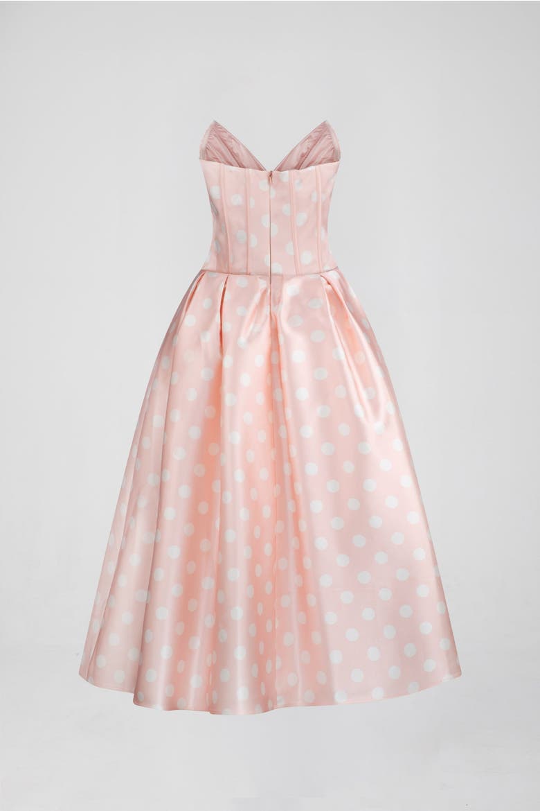 Pepper Midi Dress, Alternate, color, Pink/White