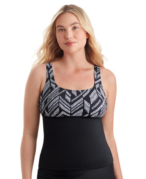 Scoopneck Chlorine Resistant Tankini Swimsuit Top