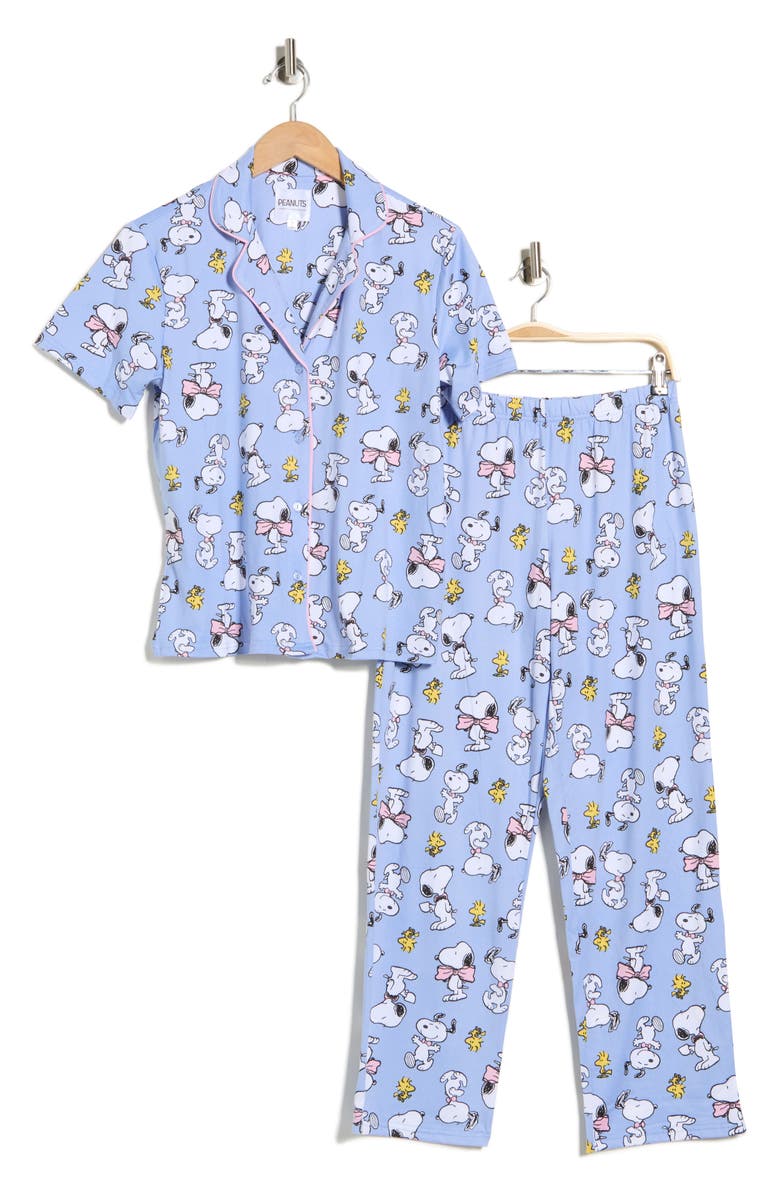 PEANUTS <sup>®</sup> Long Pajamas, Main, color, Blue Print
