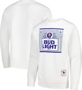Mitchell & Ness Men's Mitchell & Ness x Bud Light White Denver Broncos The Crest Pullover Sweatshirt