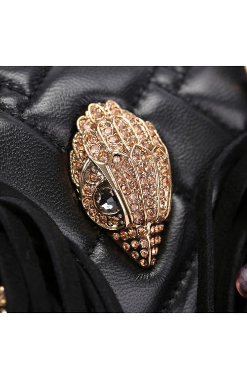 Kurt Geiger London Kensington Boston Fringe Top Handle Bag In Black