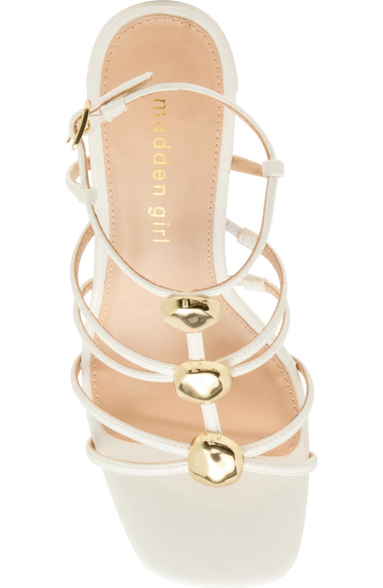 Madden Girl <p>Laylaa Faux Leather Strappy Sandal (Women)</p>, Alternate, color, White Paris