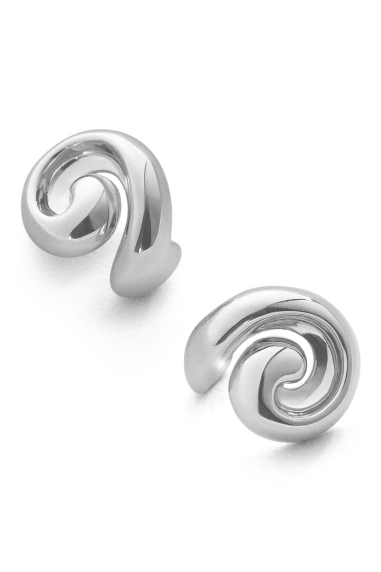 Gio Stud Earrings, Main, color, HIGH POLISH SILVER