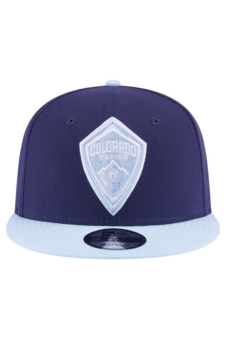 Men's New Era Navy Colorado Rapids Color Pack Two-Tone 9FIFTY Snapback Hat, Alternate, color, Navy