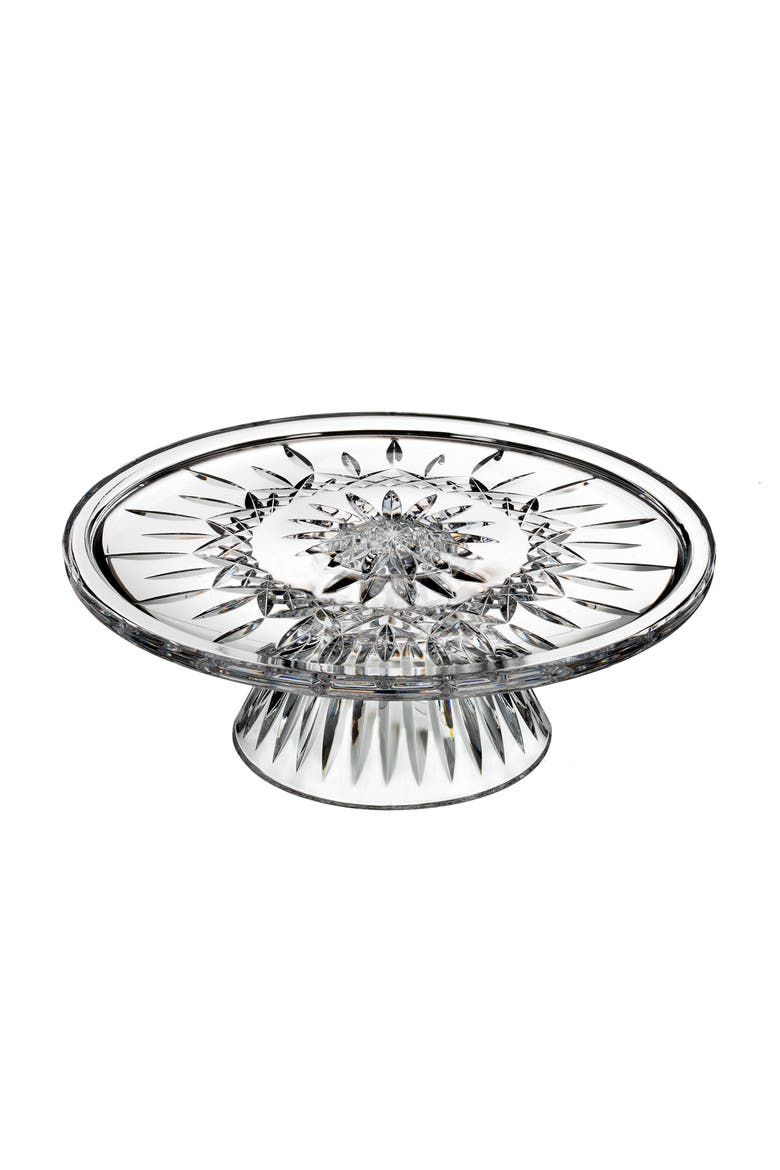 Lismore Lead Crystal Cake Plate, Main, color, LISMORE