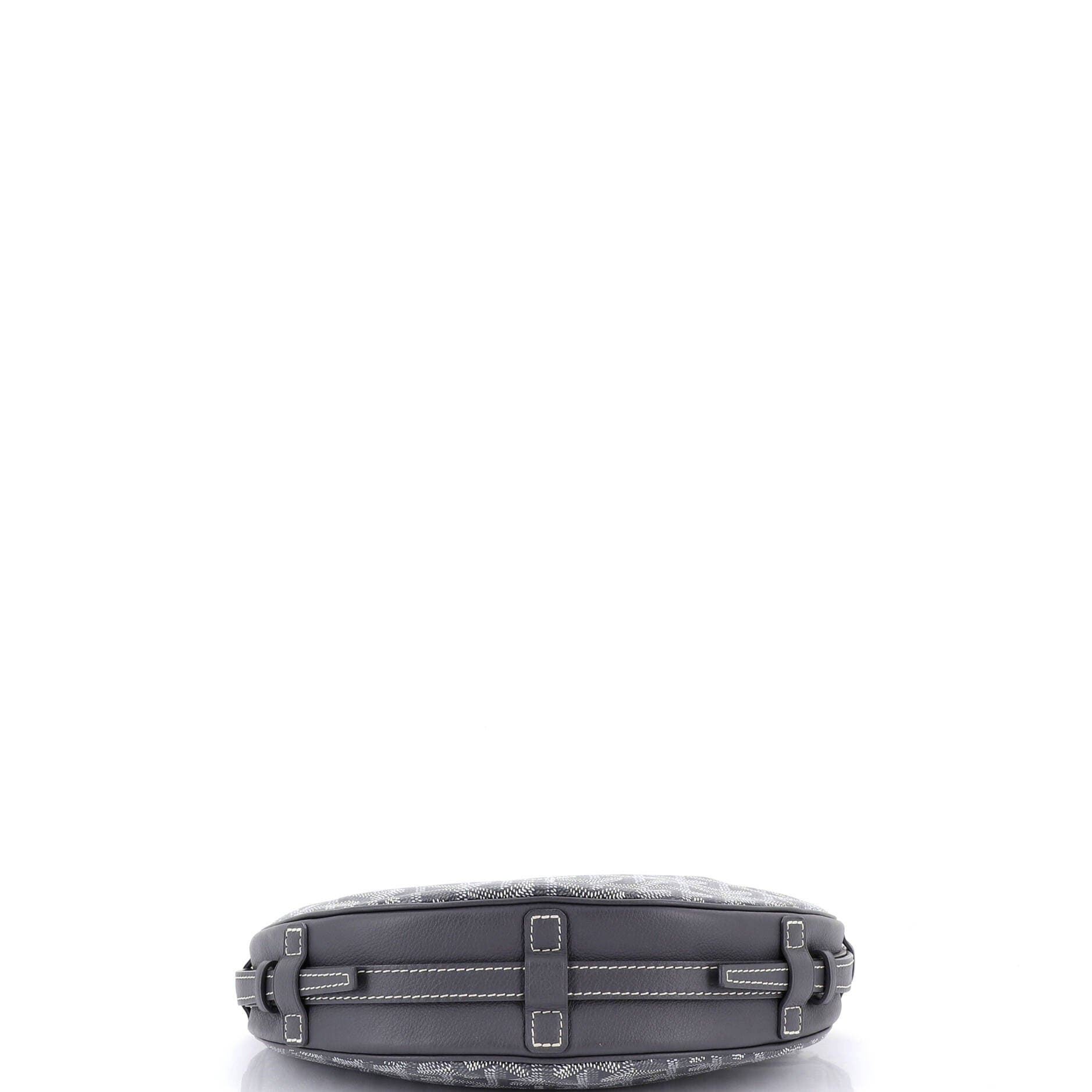 Pre-Owned Goyard Hirondelle Shoulder Bag Coated Canvas and Leather, Alternate, color, Gray