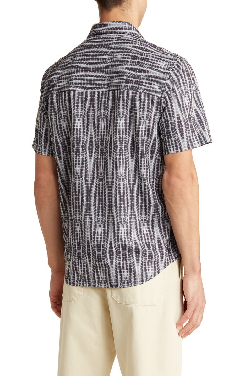 Tommy Bahama Bahama Coast Shibori Sands Short Sleeve Button-Up Shirt, Alternate, color,