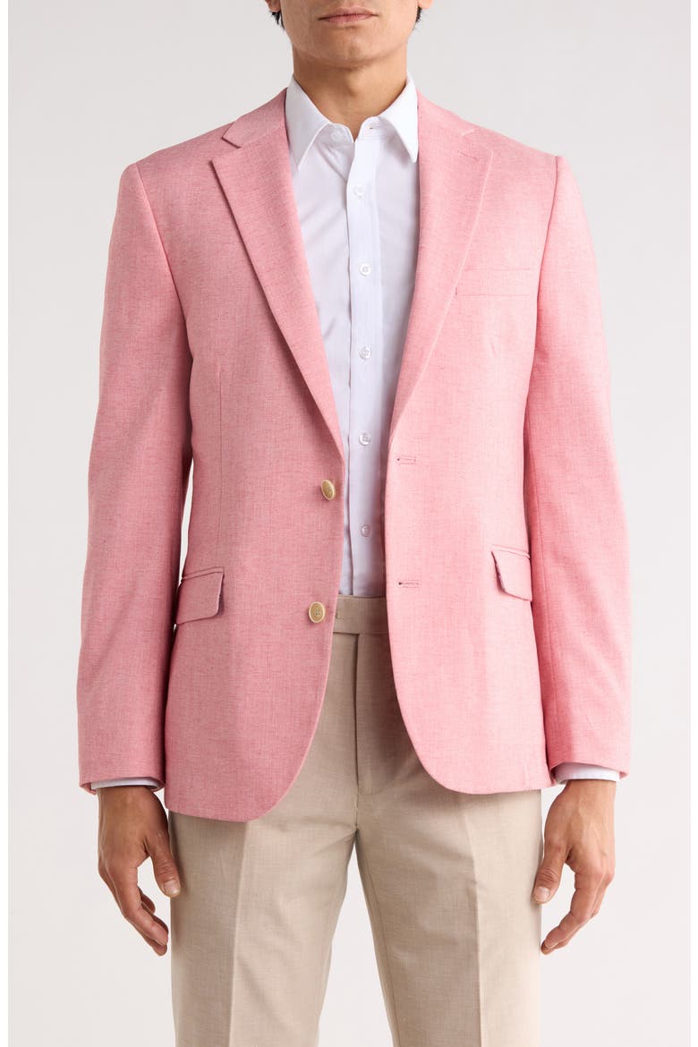 Lino Two-Button Sport Coat, Main, color, PINK