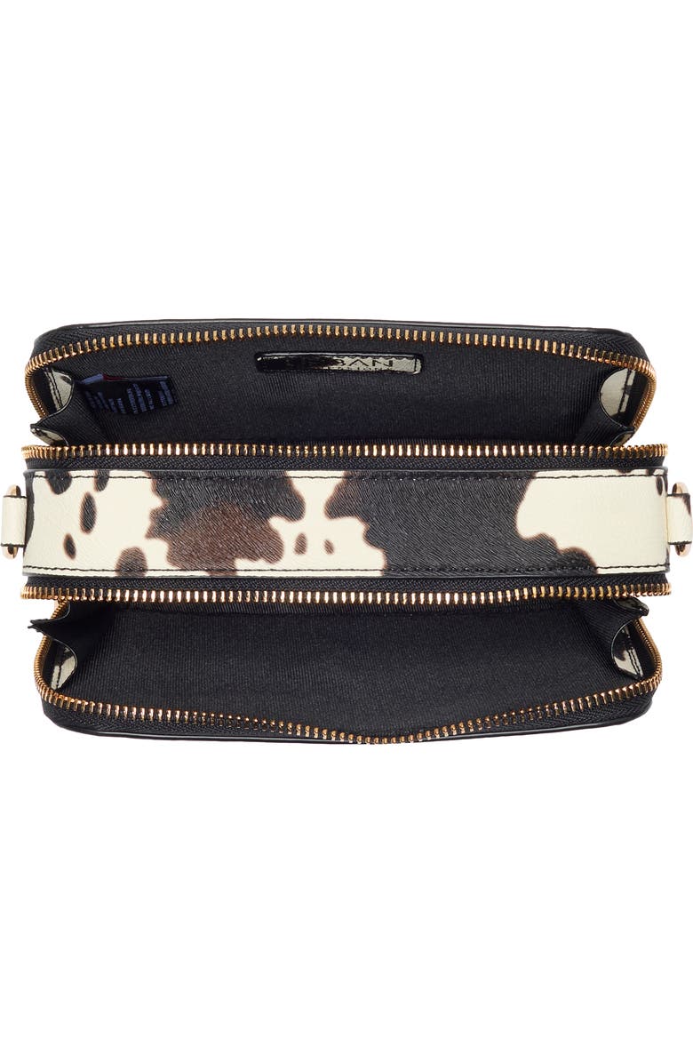 URBAN EXPRESSIONS HANDBAGS Cow Print Crossbody Bag, Alternate, color, Black White Cow