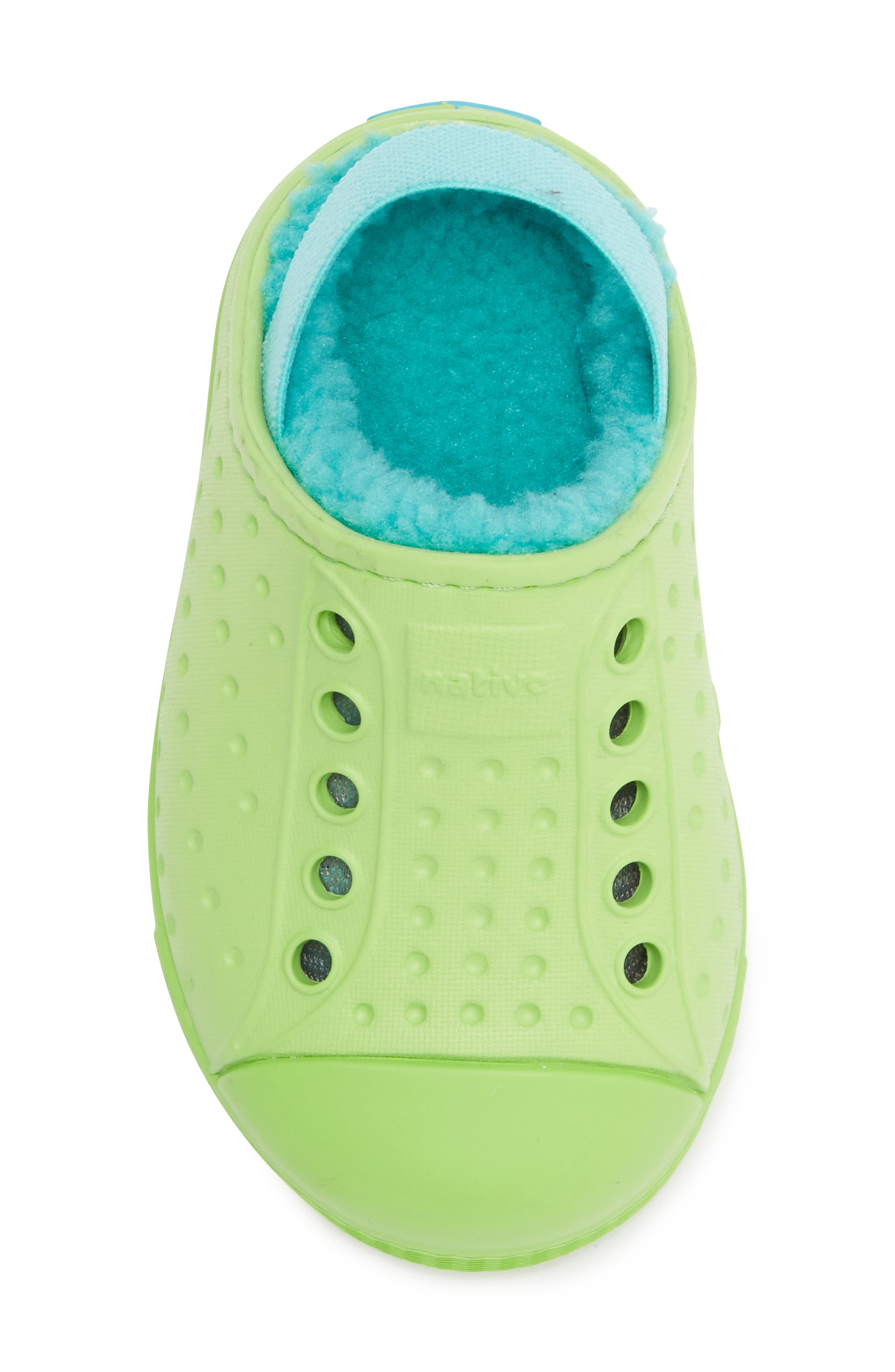 Native Shoes Jefferson Cozy Clog, Alternate, color, Snap Green/ Maui Blue
