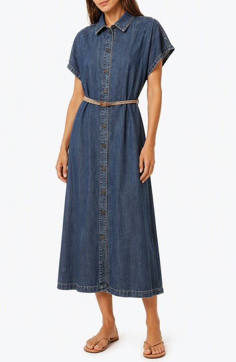 Harper Midi Denim Shirtdress