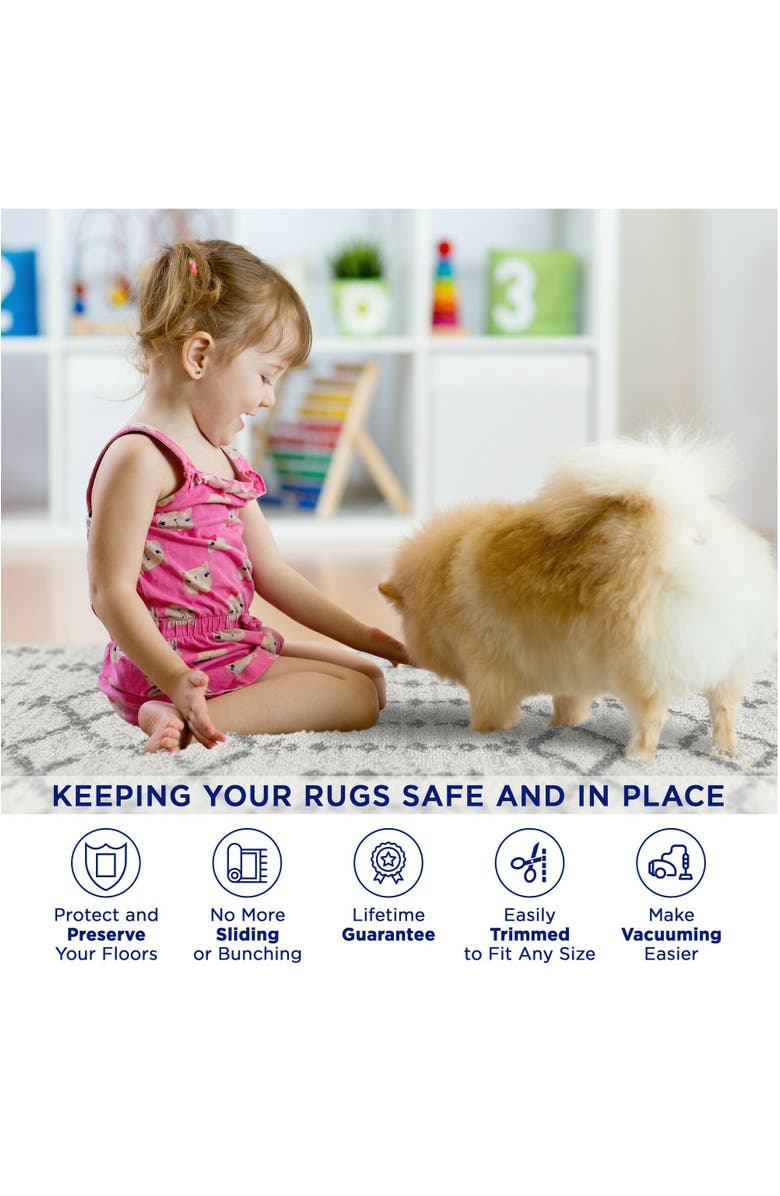 JONATHAN Y Ultra Stop Rug Pad, Alternate, color, Tan/Beige