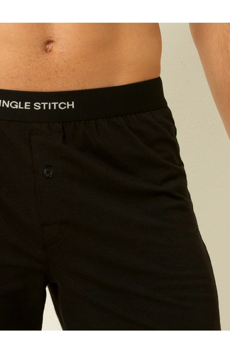 Single Stitch Cotton Modal Boxer 3-Pack, Alternate, color, Black
