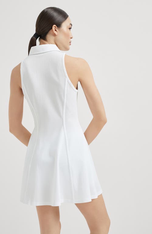 Brunello Cucinelli Dress With Tennis Logo In White