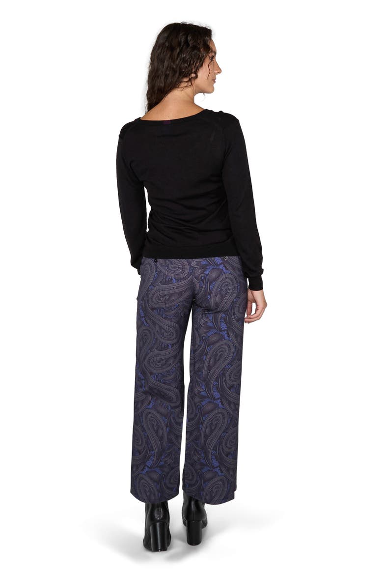 Sasha Cashmere Blend V-neck Sweater, Alternate, color, Black