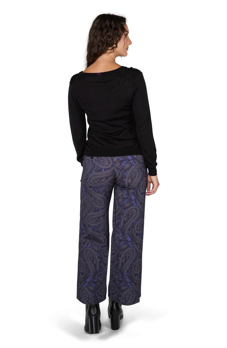 Lords of Harlech Sasha Cashmere Blend V-neck Sweater, Alternate, color, Black
