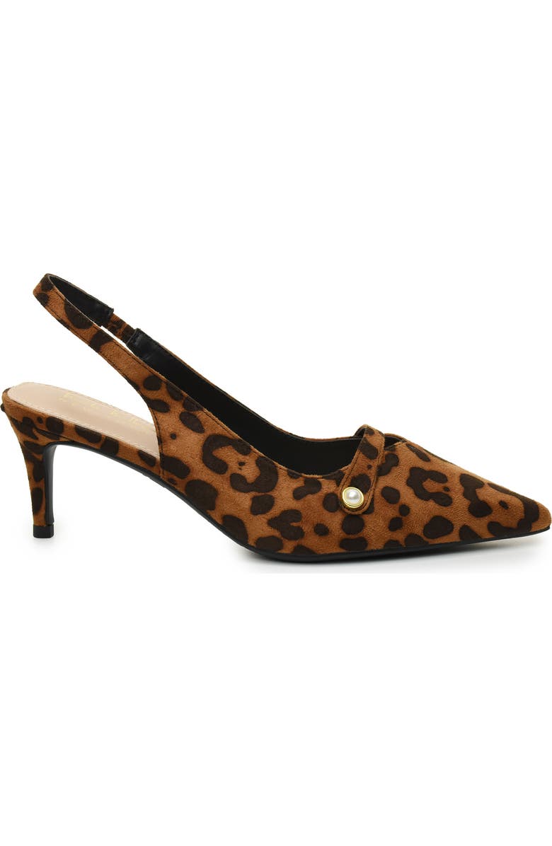 Nicole Miller Pointed Toe Slingback Pump, Alternate, color, Leopard
