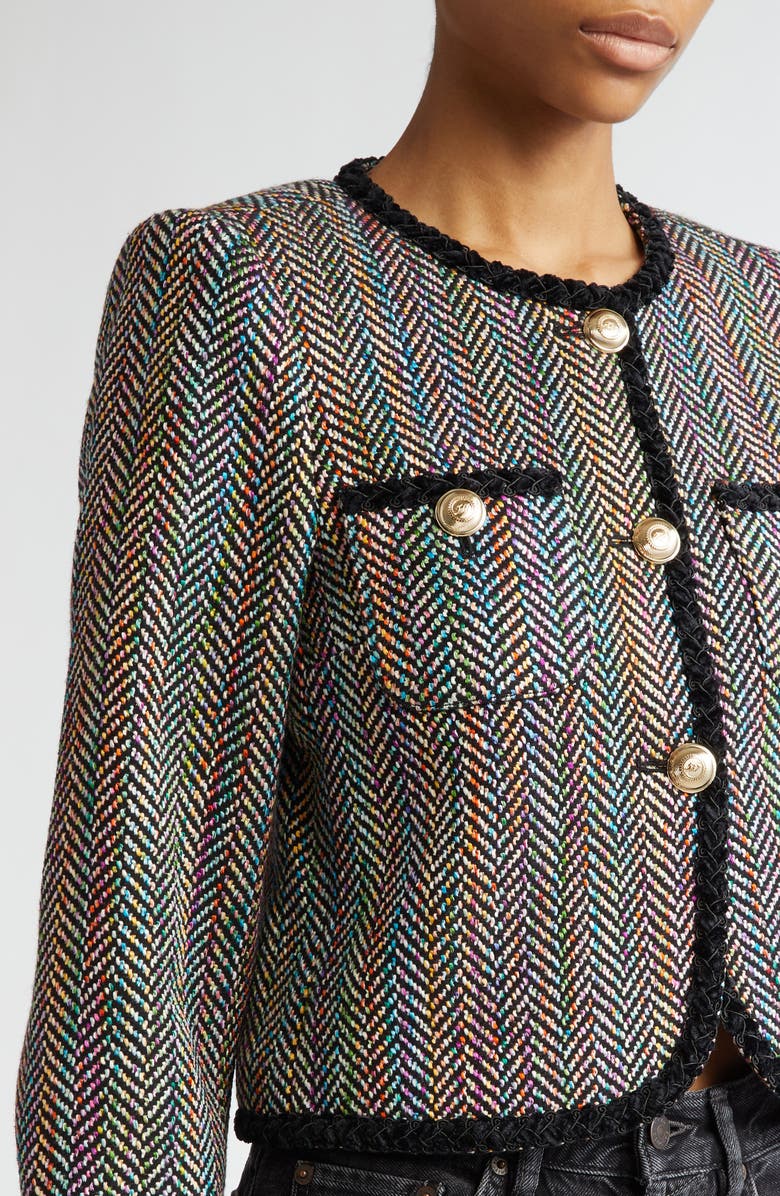 Cinq à Sept Mika Tweed Zanda Jacket, Alternate, color,