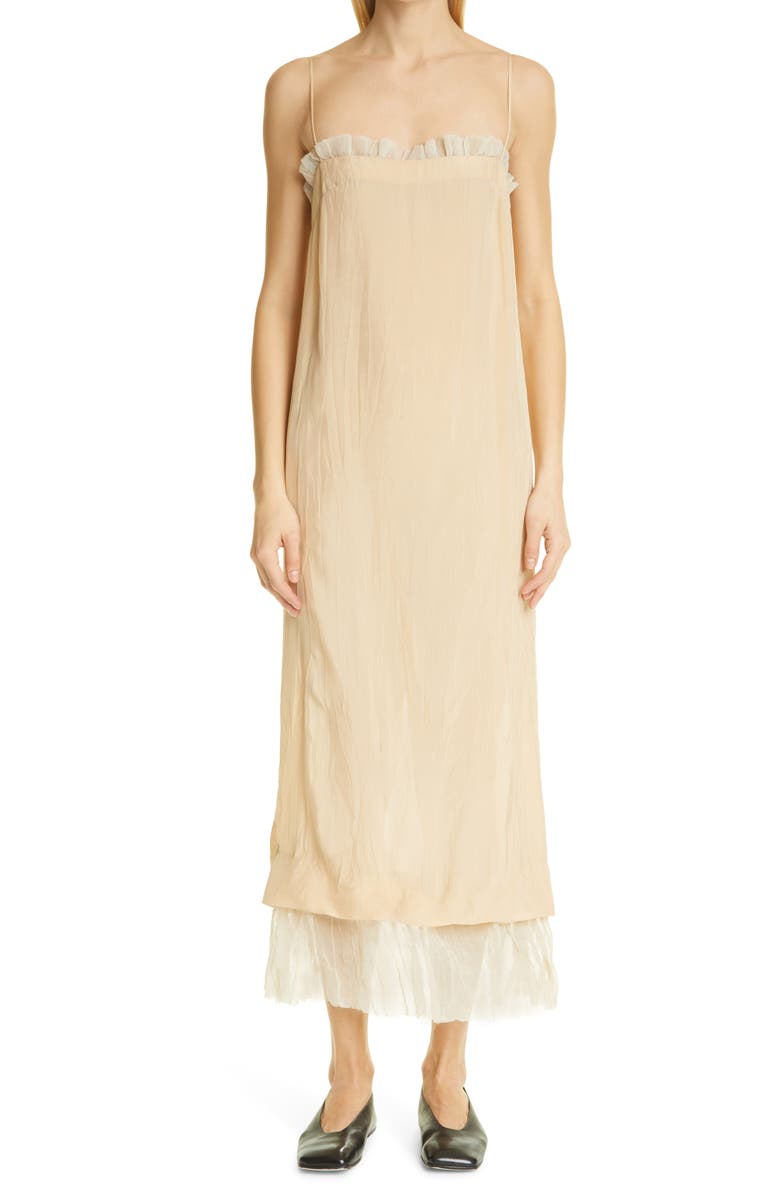 Khaite Susanna Lace Trim Dress | Nordstrom Khaite Susanna Lace Trim Dress | Nordstrom