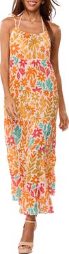 RANEES Floral Print Maxi Dress
