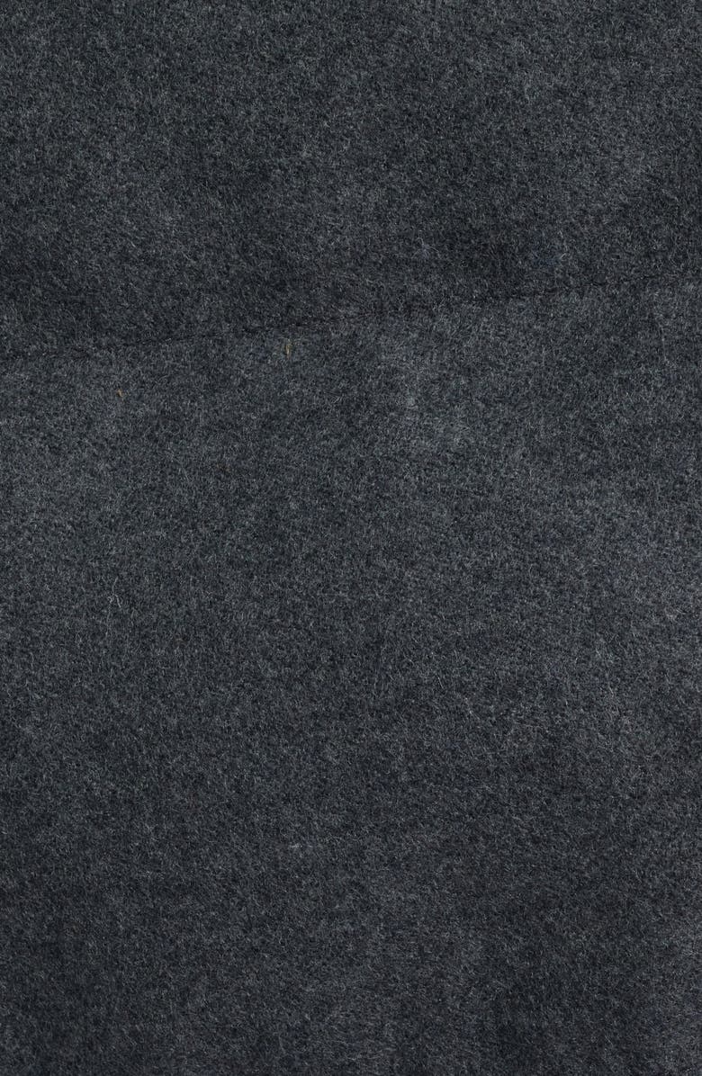 Peter Millar Davos Quilted Wool Flannel Vest, Alternate, color, Charcoal