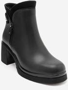 Prologue Shoes Raphael Zipper Block Heel Boot