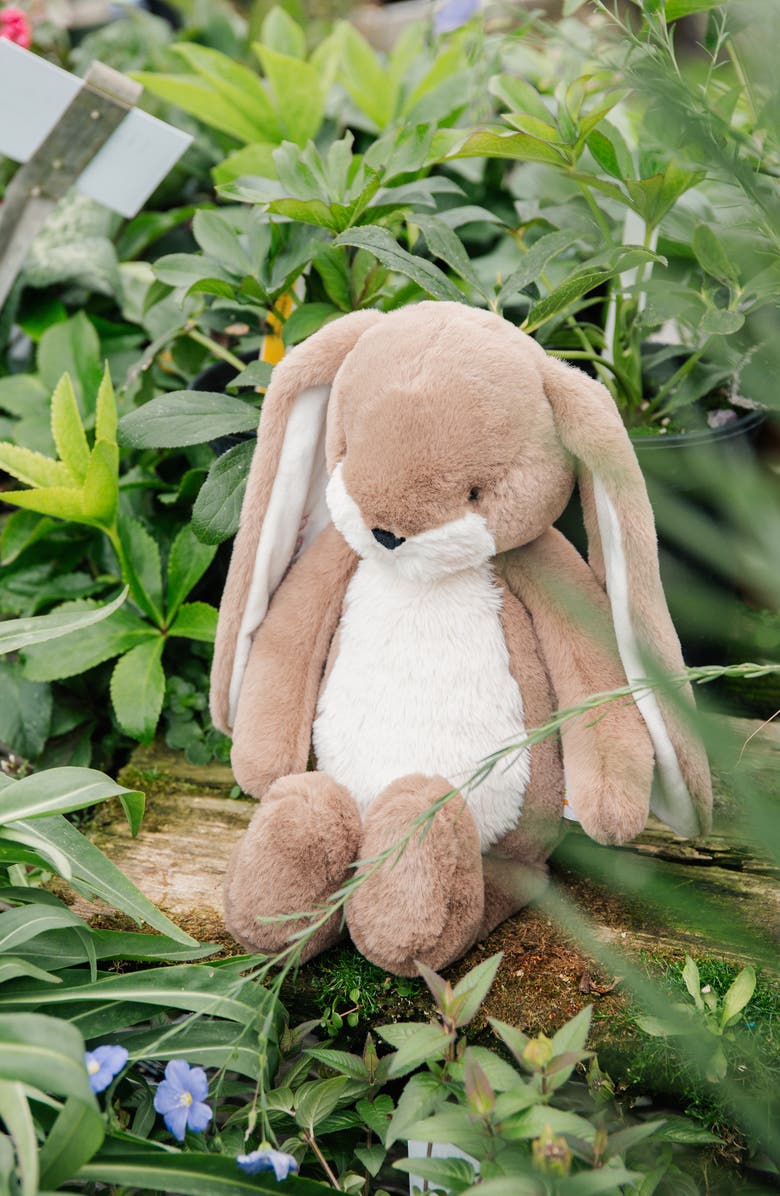 Bunnies by the Bay Little Floppy Nibble Bunny Stuffed Animal, Alternate, color, Brown