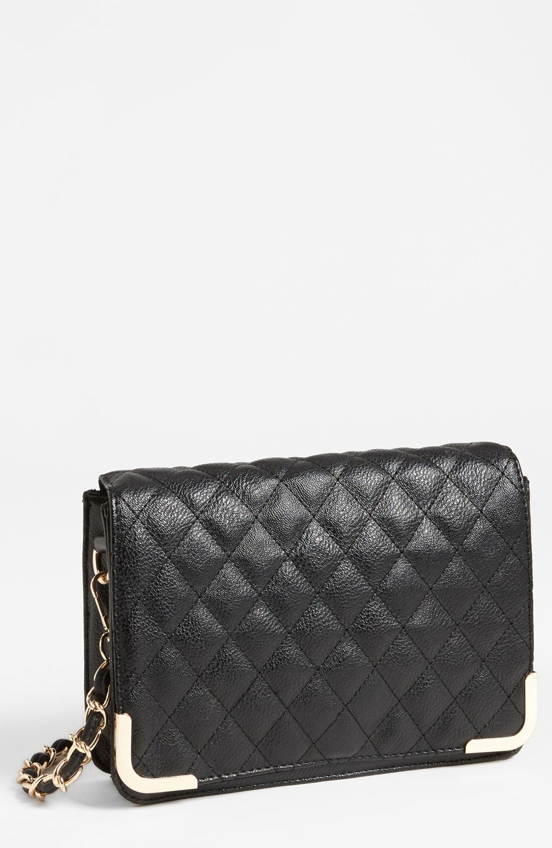 NB Handbags Quilted Crossbody Bag, Main, color, 